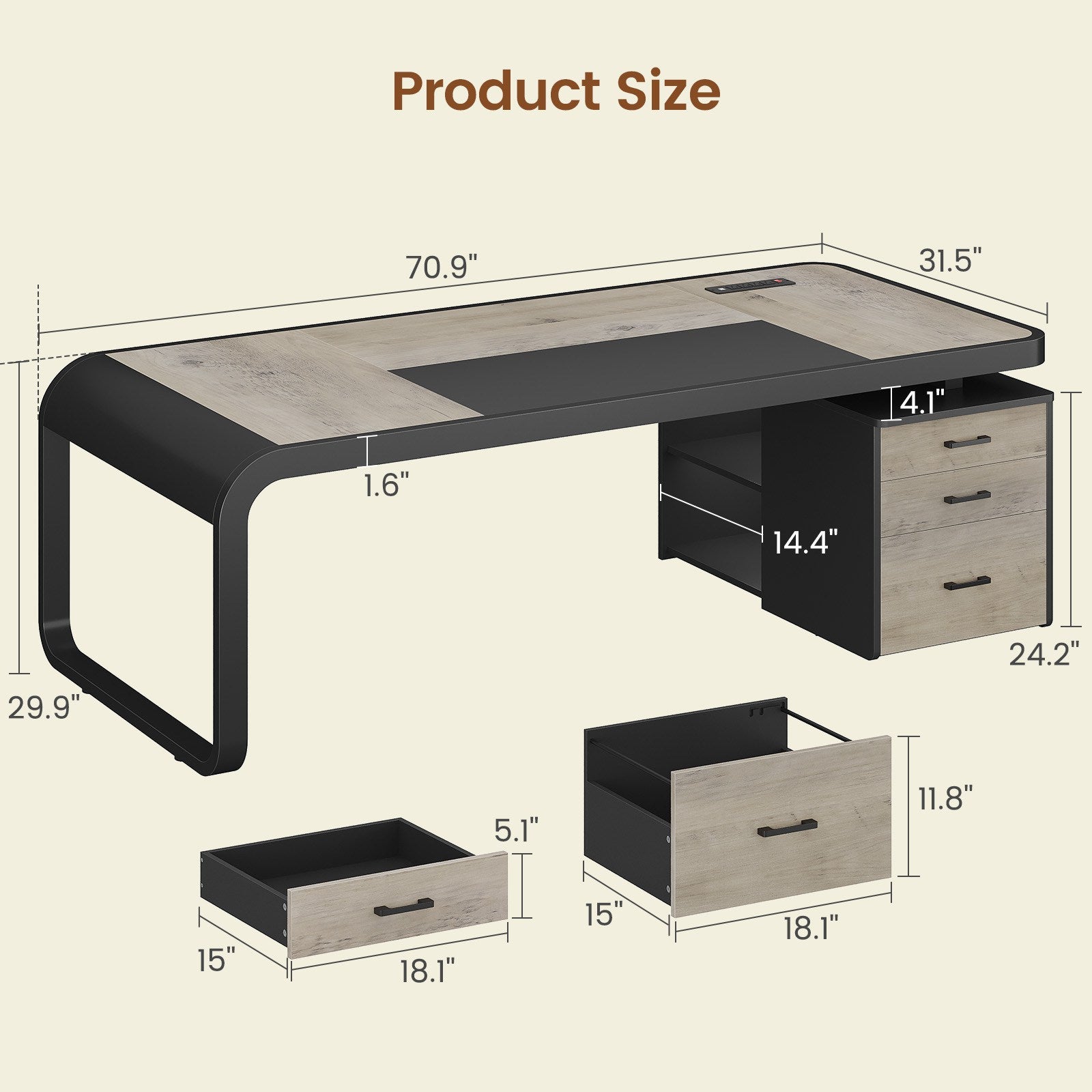 2 person desk